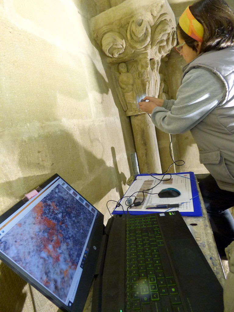 Delimitación de la policromía original