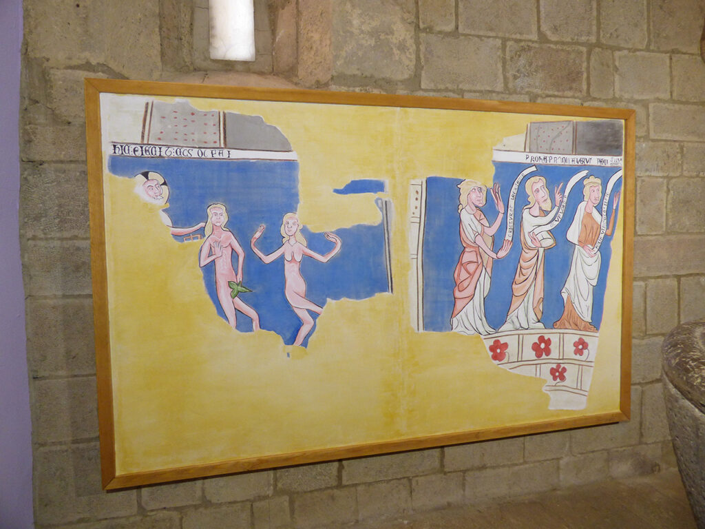 Pintura mural medieval Reproducción del conjuto mural de la iglesia de san Esteban de Urriés.